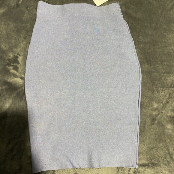 Blue Pencil Skirt - Picture 2 of 3